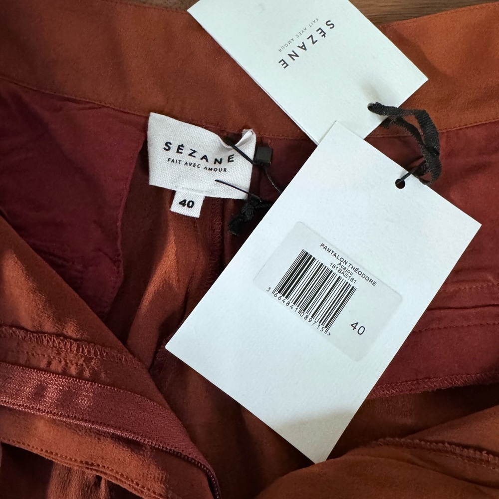 BNWT Sezane Pantalon Theodore Pants - Picture 6 of 6